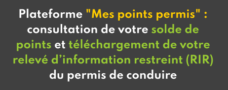 Mes points permis